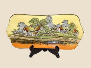 1930s Royal Doulton Country Cottages Sandwich Tray