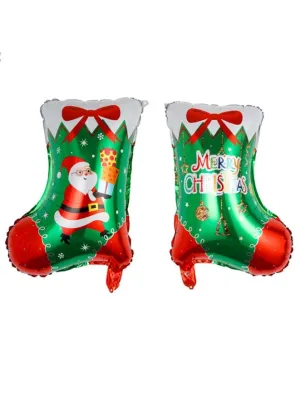 Christmas Decoration Foil Balloon Party Supplies, 1pcs (Gift Sock)