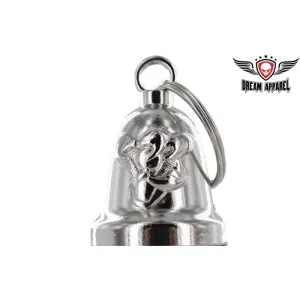 Gripping V-Twin Engine Chrome Motorcycle Bell